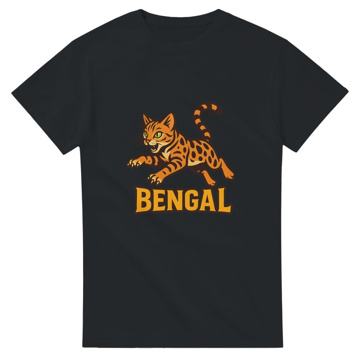 Unik T-shirt med livlig Bengal och djungeläventyr, perfekt för äventyrslystna.