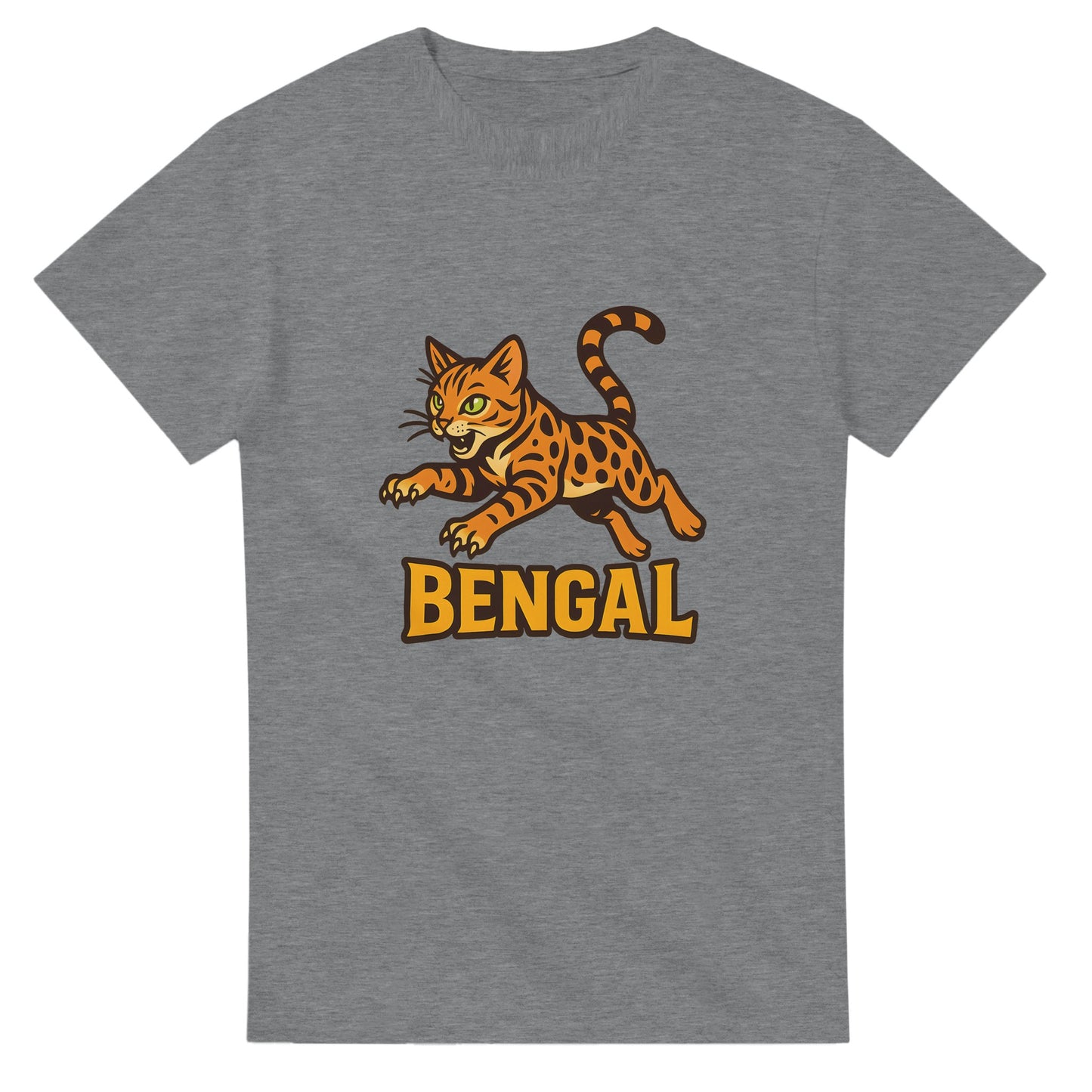 Unik T-shirt med livlig Bengal och djungeläventyr, perfekt för äventyrslystna.