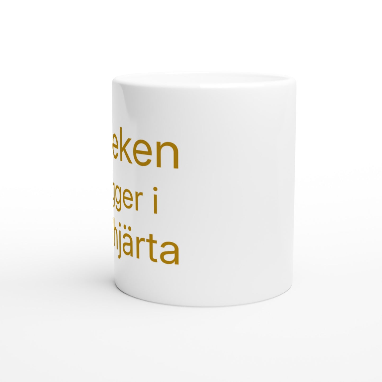 Muggdesign med kärleksfullt hjärtmotiv, som brygger precis som kaffe. Perfekt för romantiska stunder.