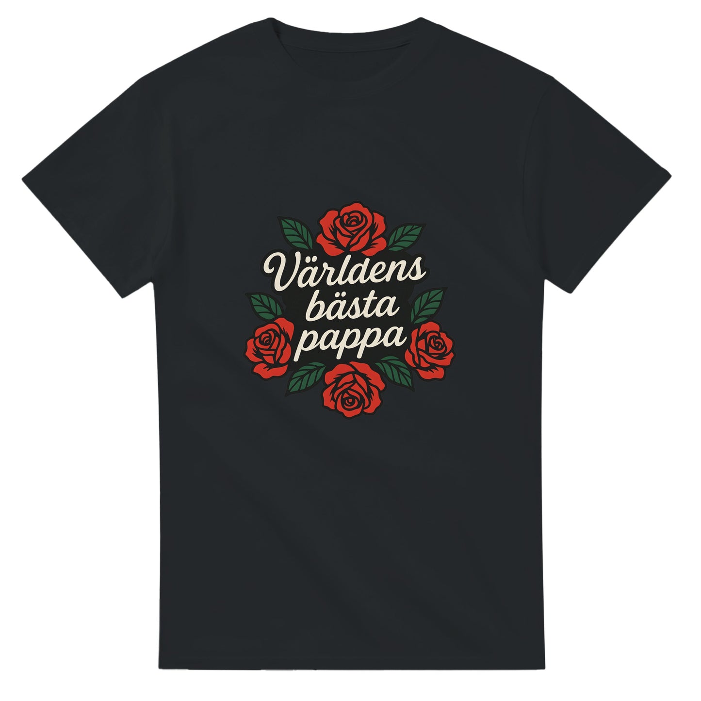 Vacker T-shirt med typografi, perfekt gåva till pappa. Ge honom en blomma varje dag med denna blomstrande T-shirt.