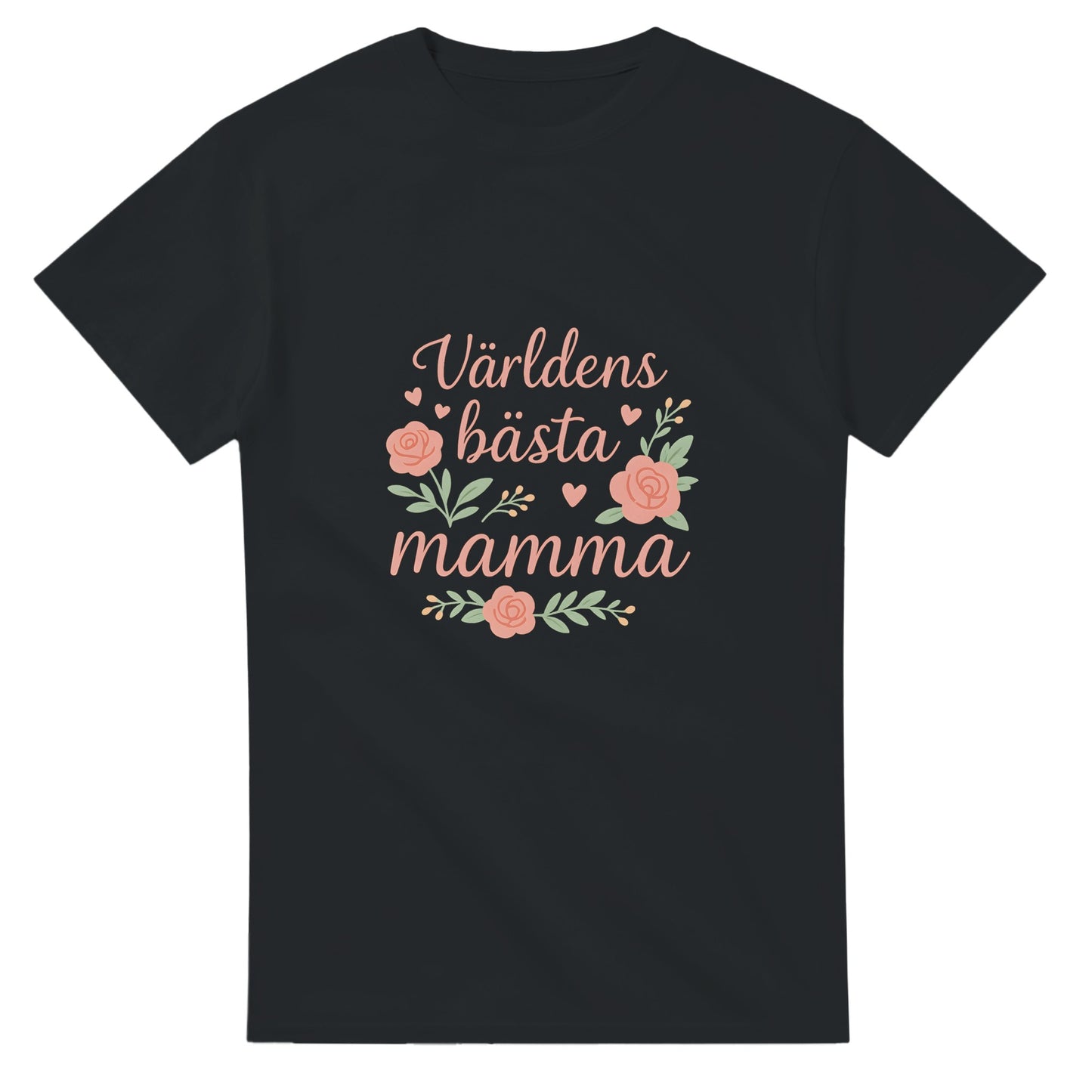 Mammahjärta i romantisk stil med mjuk text och kärleksfull design