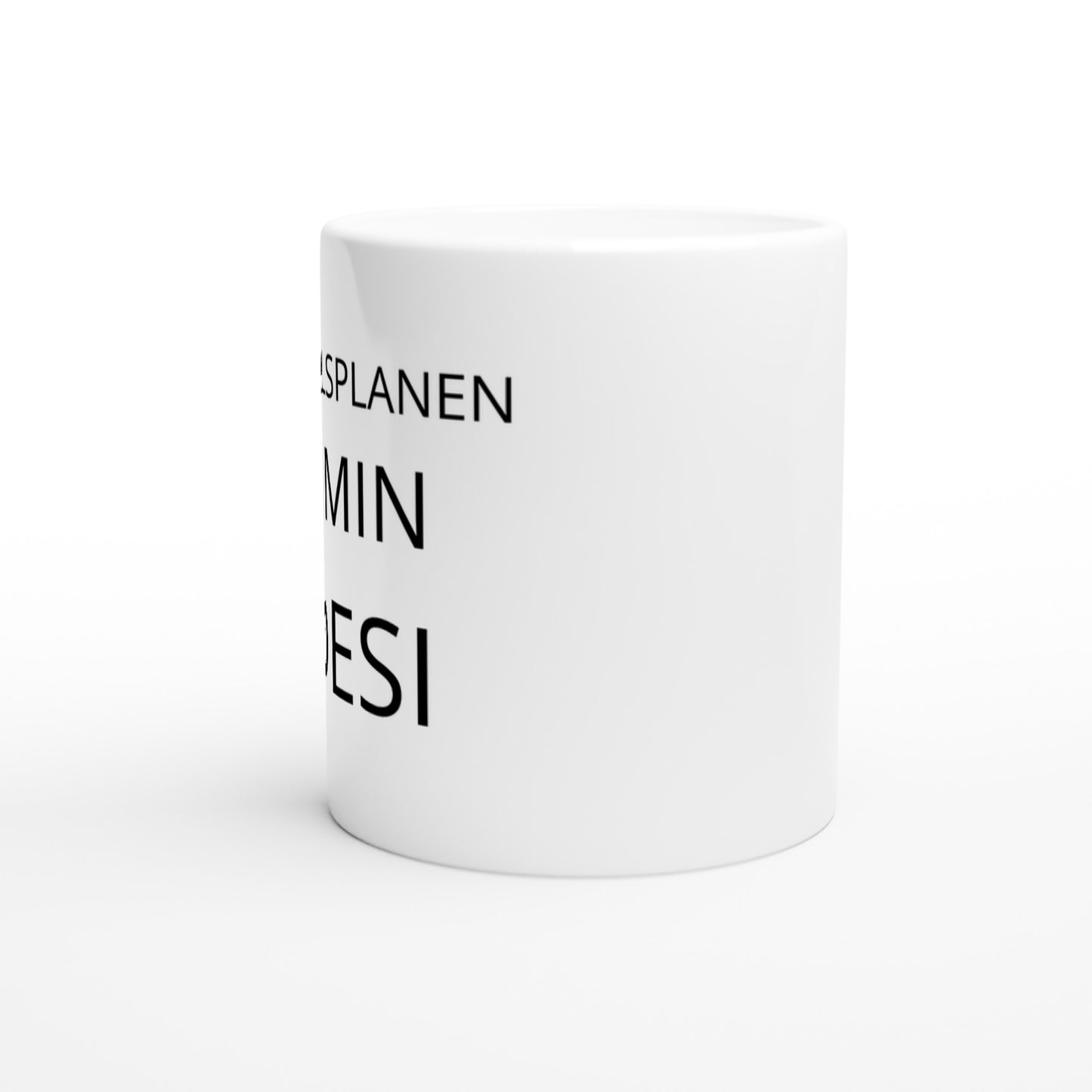 Mugg med poetiskt motiv av fotbollsplanens skönhet och oförutsägbarhet.