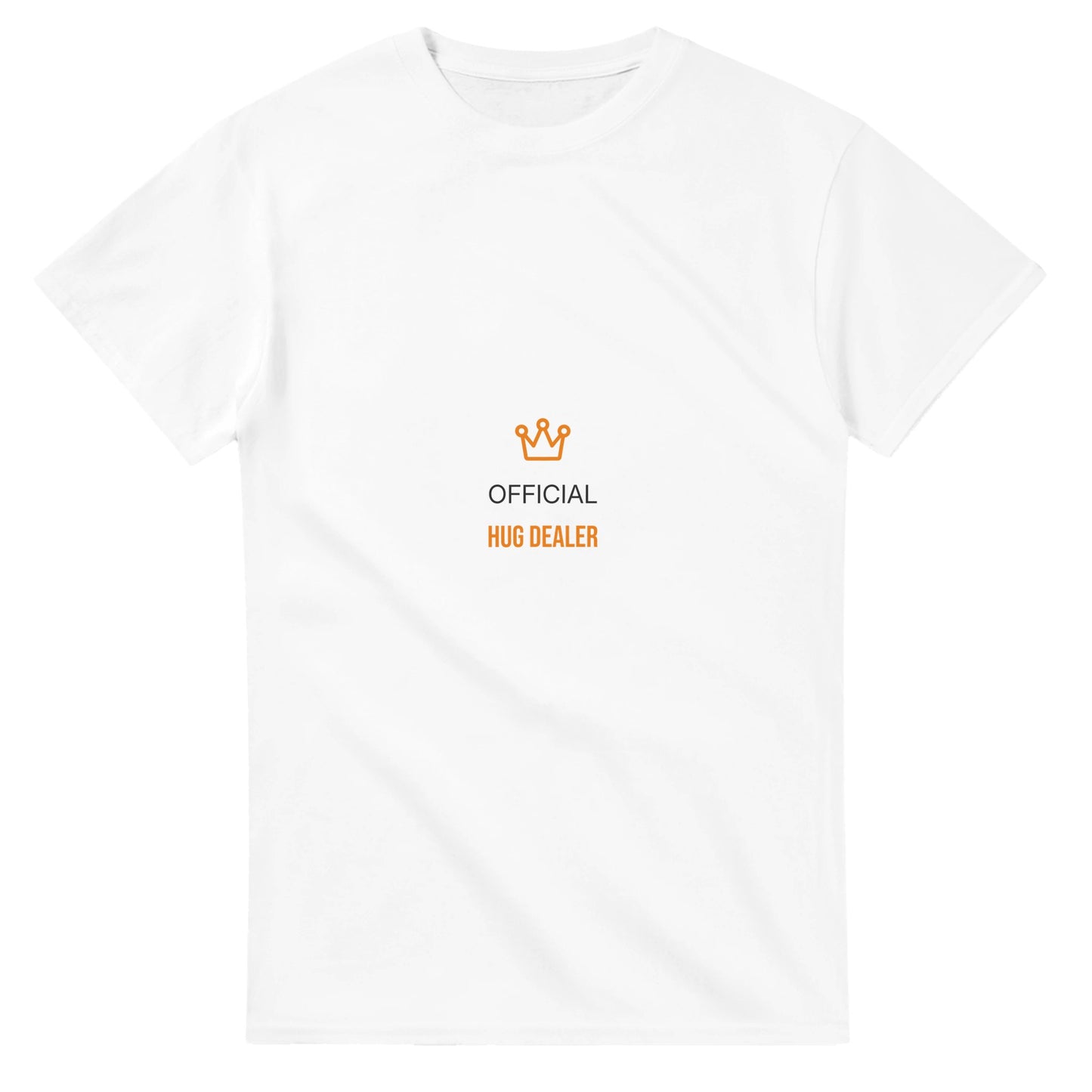 Officiell Hug Dealer t-shirt för den kramglada pojkvännen. Sprider glädje och skratt!