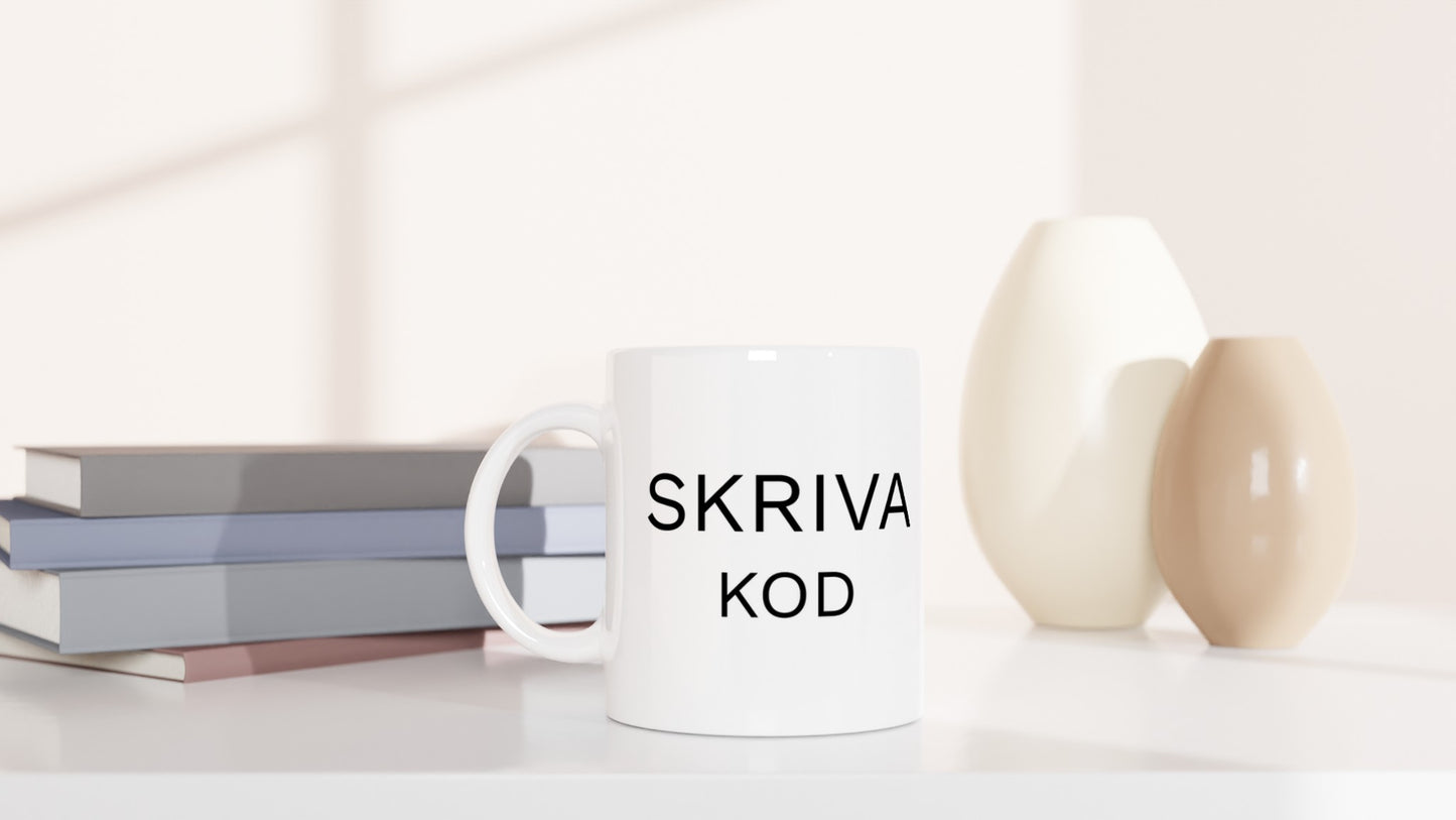 Mugg för kodskrivning, perfekt för kodnördar.