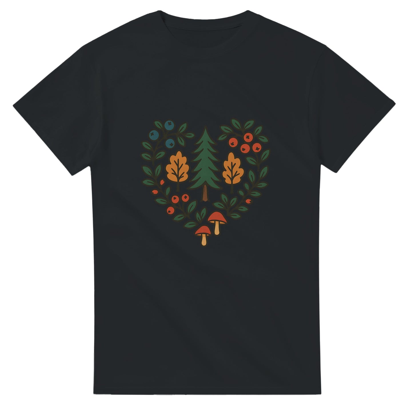 T-shirt med svensk naturinspirerat mönster, perfekt för den enkla och stilrena looken.