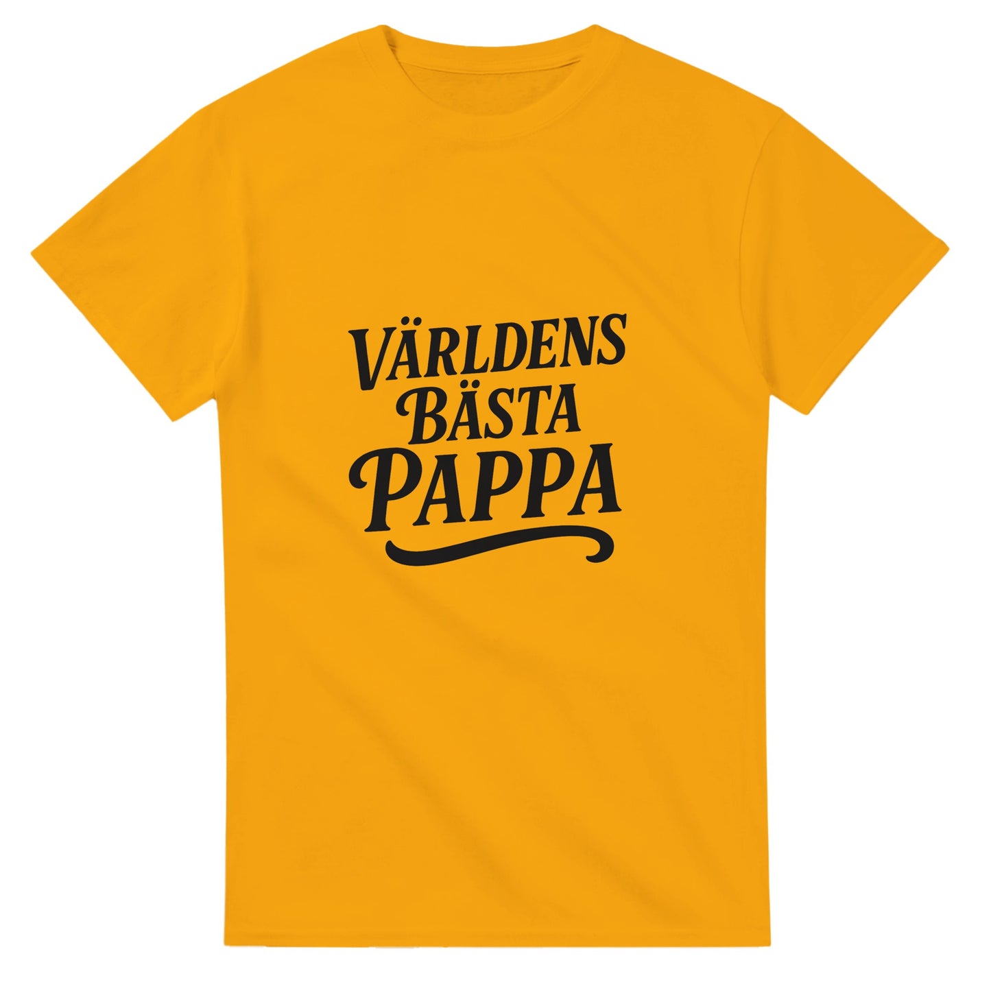 T-shirt med 'Världens Bästa Pappa' i elegant font, perfekt för att visa stolthet över sin titel som pappa.
