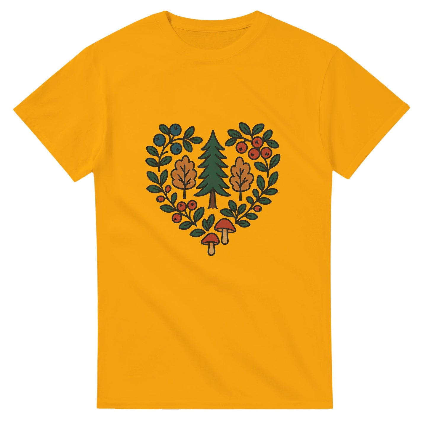 T-shirt med svensk naturinspirerat mönster, perfekt för den enkla och stilrena looken.