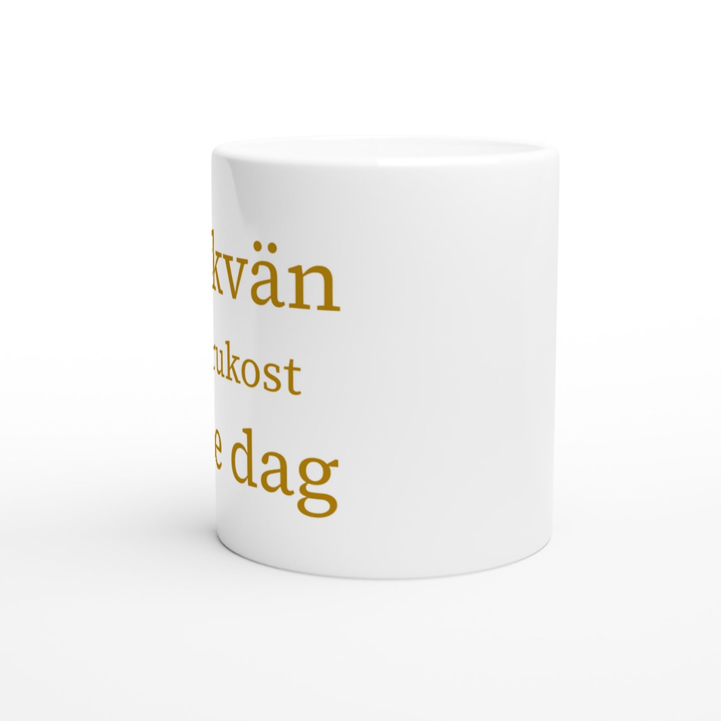 Mugg med romantiskt budskap för frukostälskande flickvänner