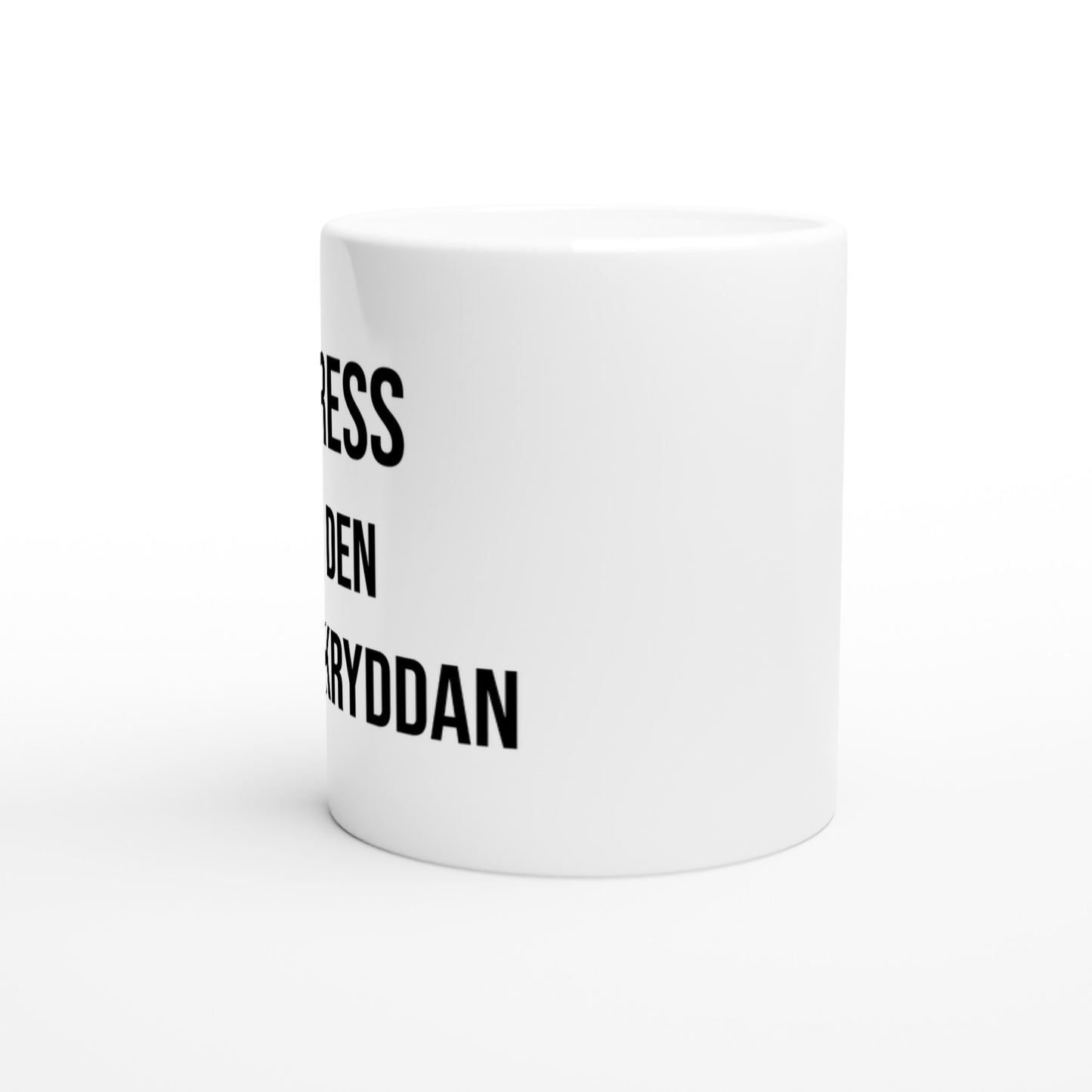 Mugg med texten 'Stress är Kryddan' för köket, perfekt för de som uppskattar stress som en viktig ingrediens.