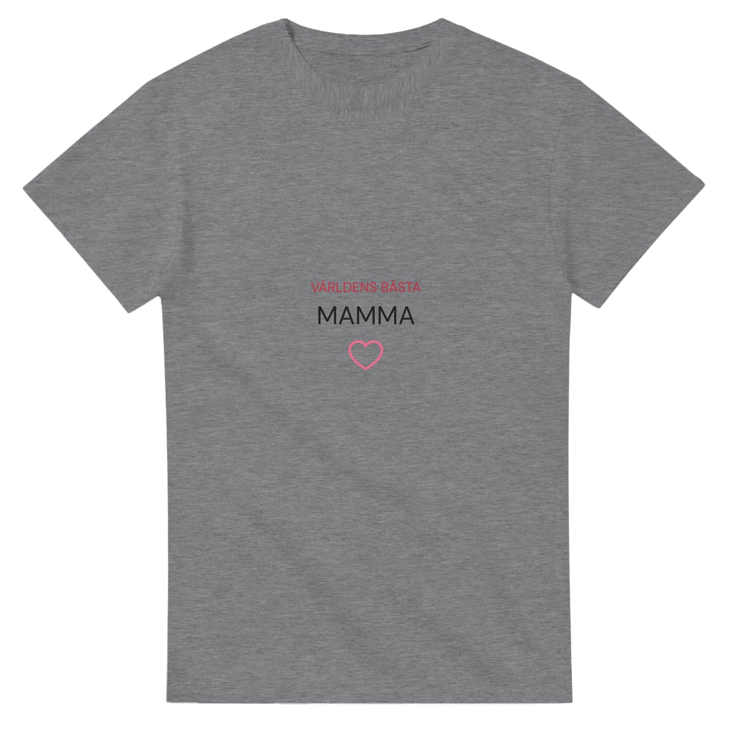 Rundat hjärta under texten, mjuka former och bokstäver för en kärleksfull design.