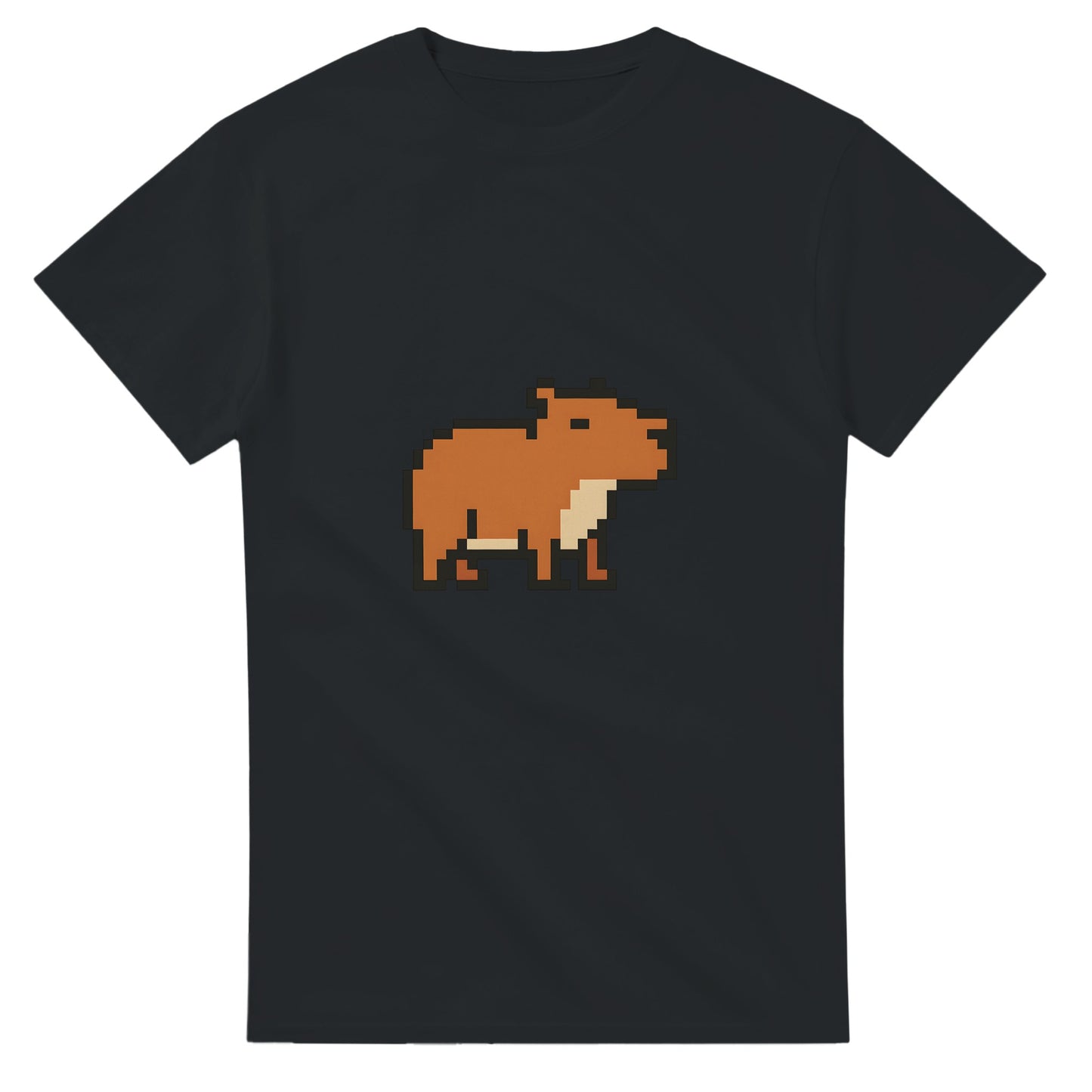 Pixel Capy - retro capybara med gaming-vibbar, perfekt för gamers och capybara-fans.