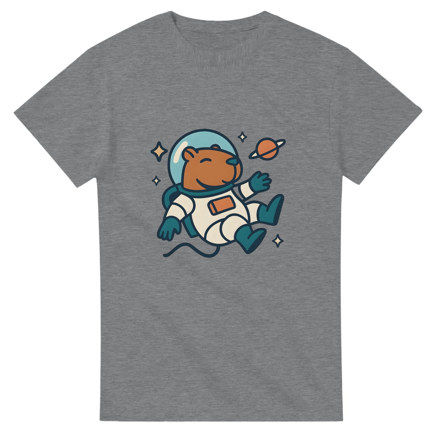 Utforska galaxen med världens lugnaste astronaut - en lekfull capybara i rymddräkt redo för äventyr!