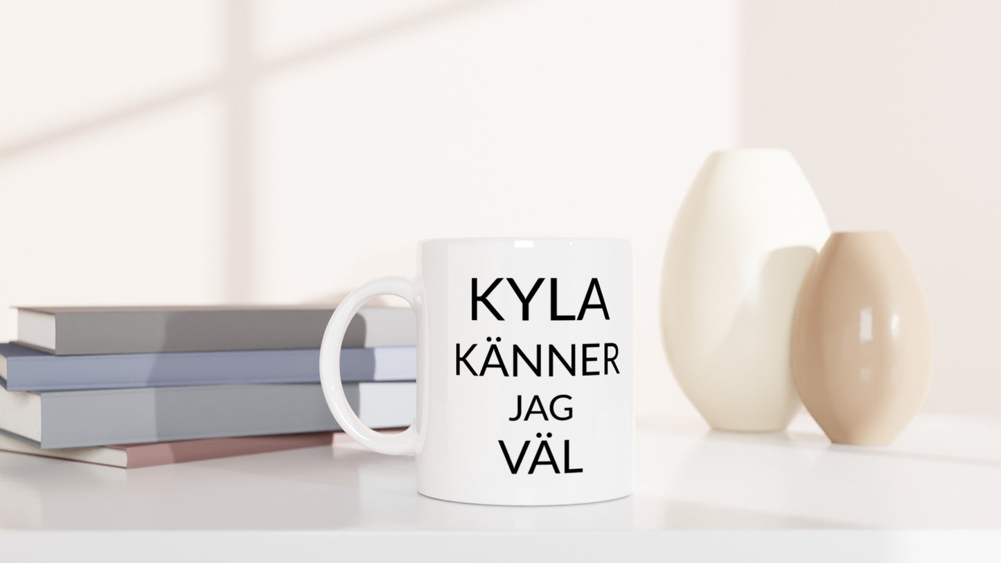 Mugg för kallt väder och skratt.