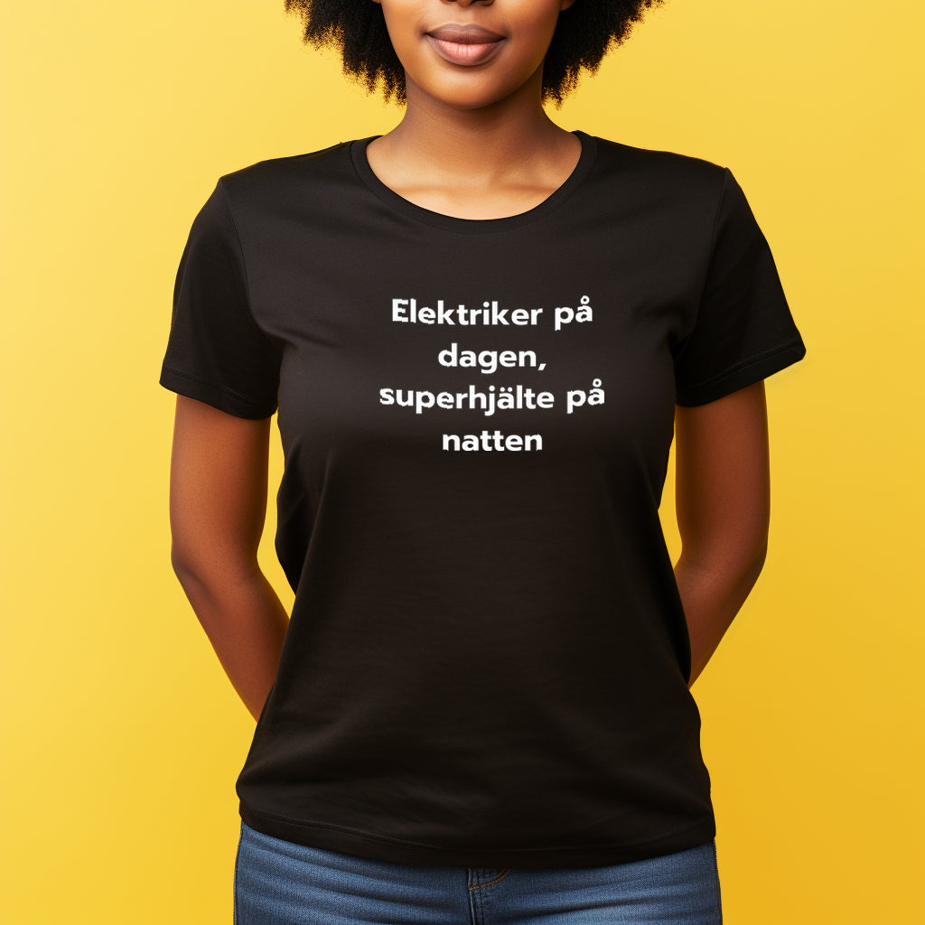 Superhjälte Elektriker T-shirt