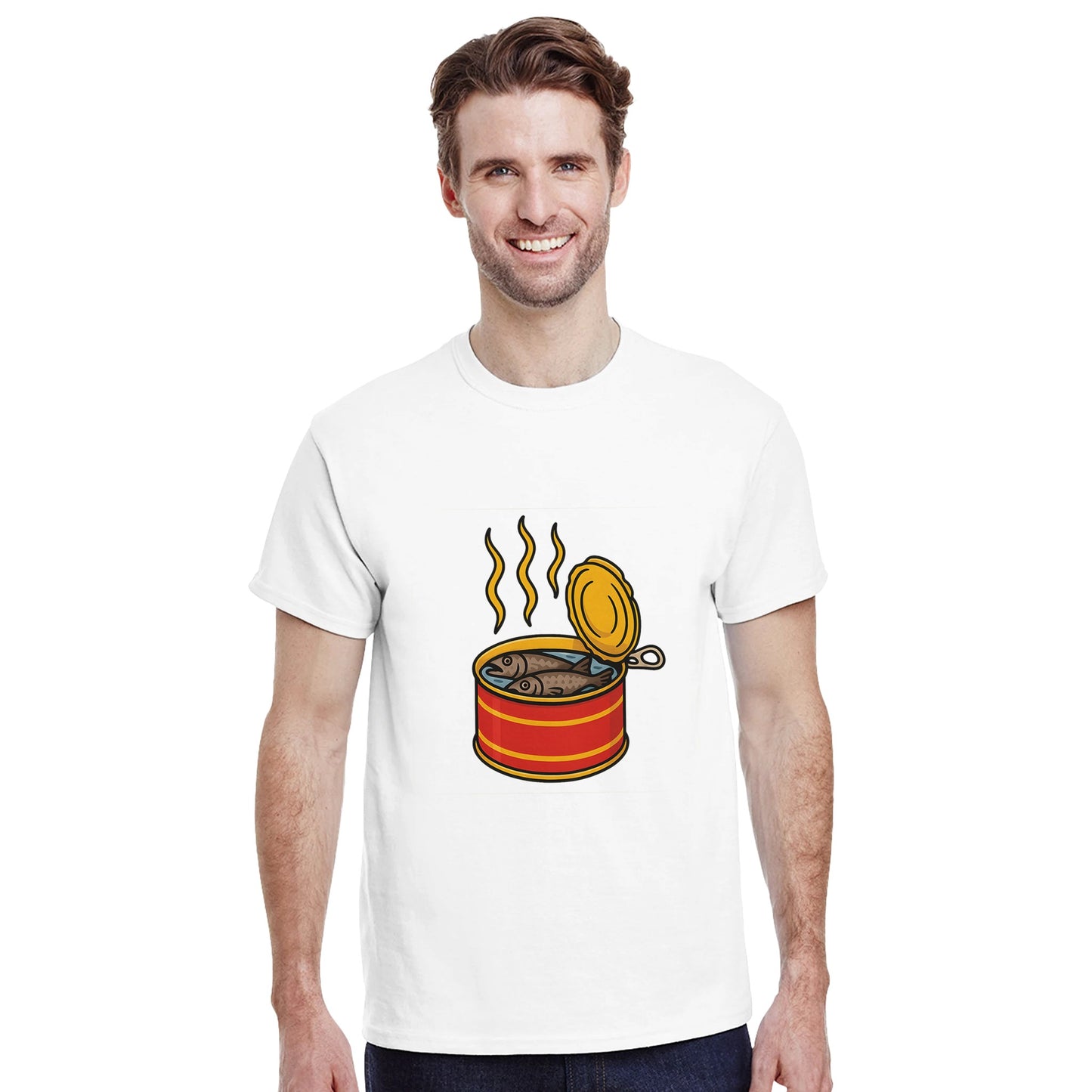 Modig överraskning - öppnad surströmmingsburk med stark doft