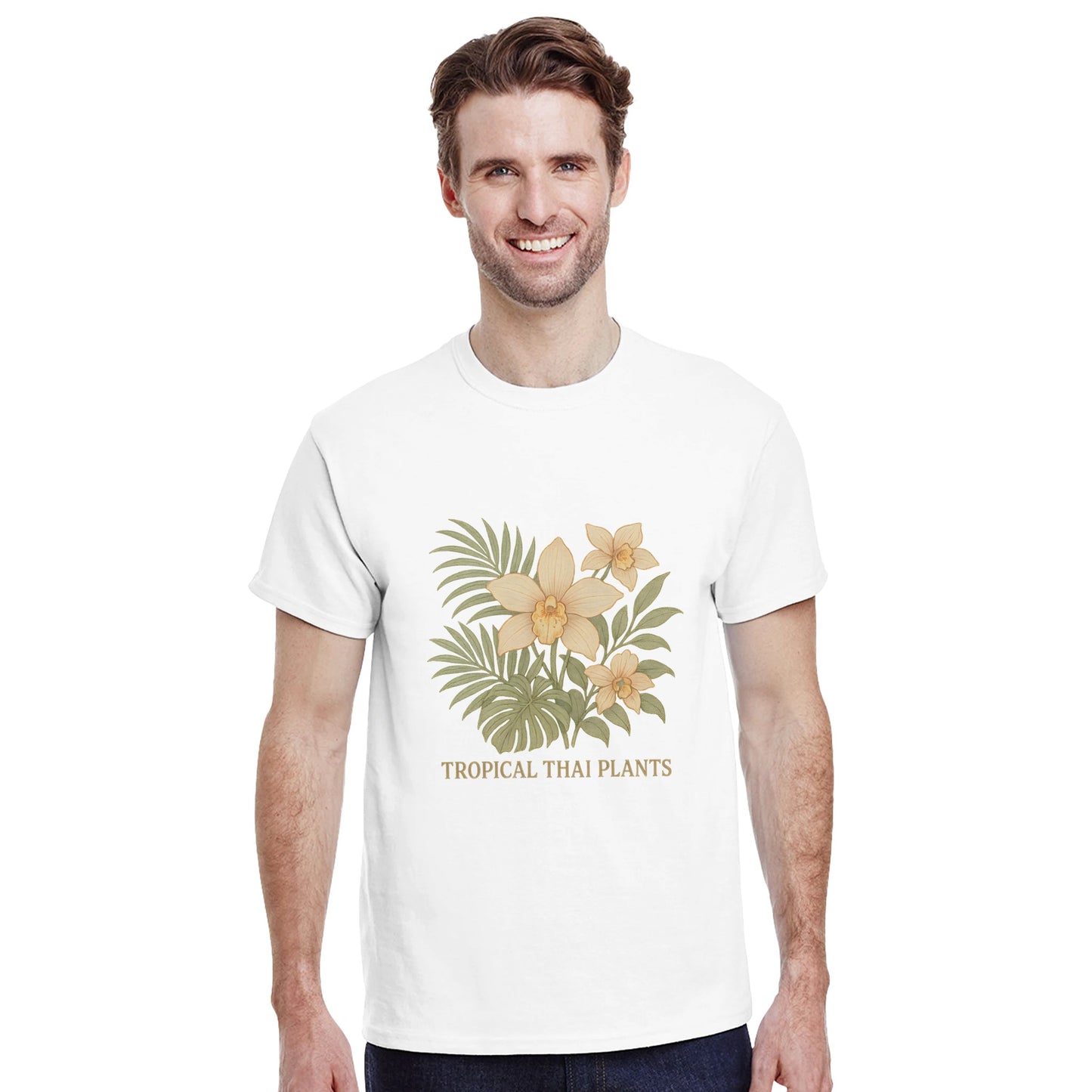 Vintage T-shirt med tropisk charm från Thailand - perfekt för äventyrare!