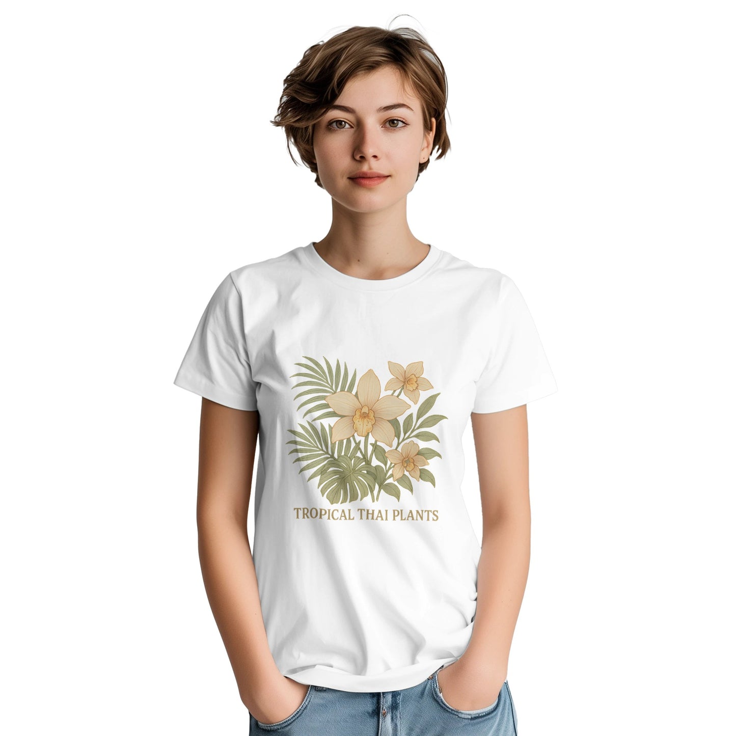 Vintage T-shirt med tropisk charm från Thailand - perfekt för äventyrare!