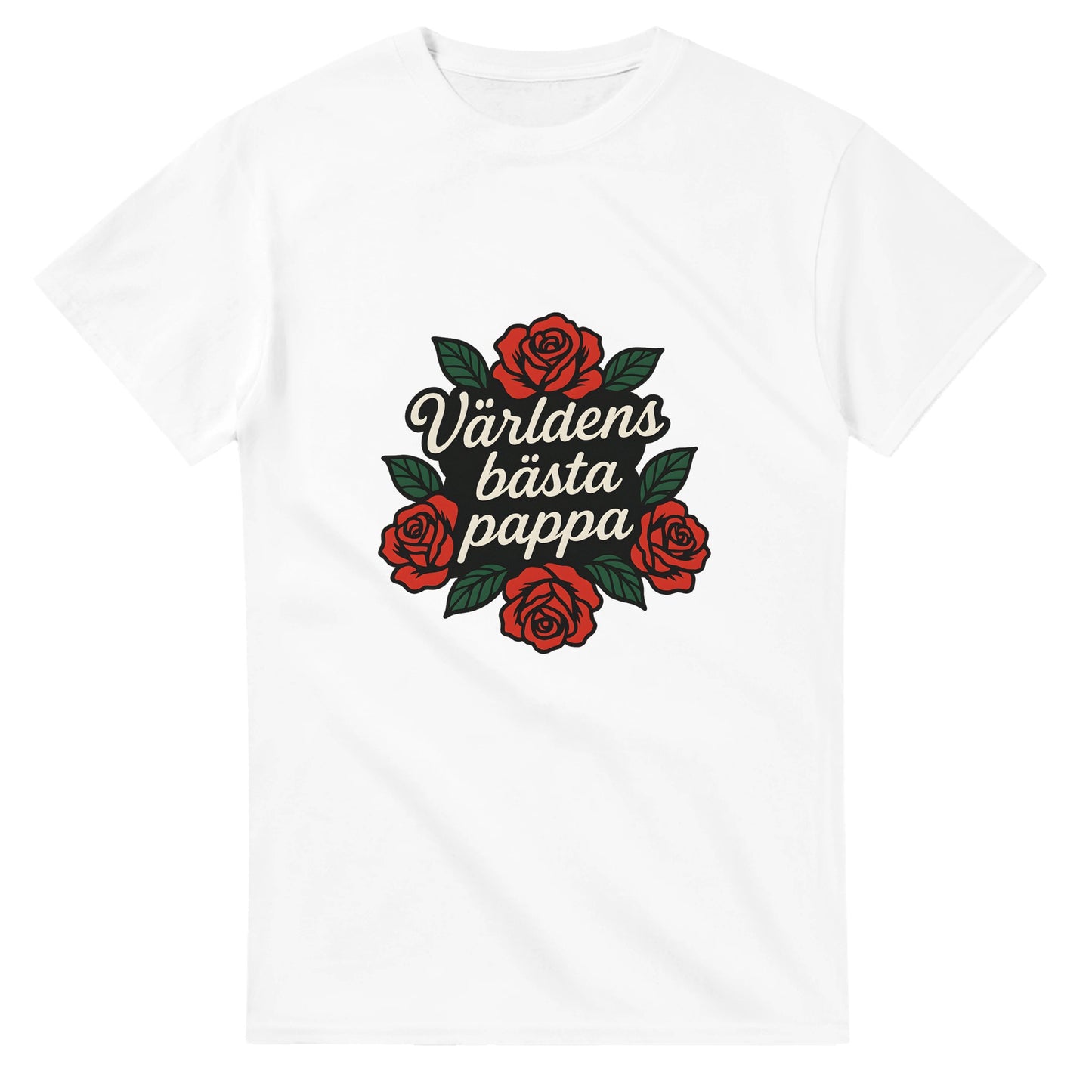 Vacker T-shirt med typografi, perfekt gåva till pappa. Ge honom en blomma varje dag med denna blomstrande T-shirt.