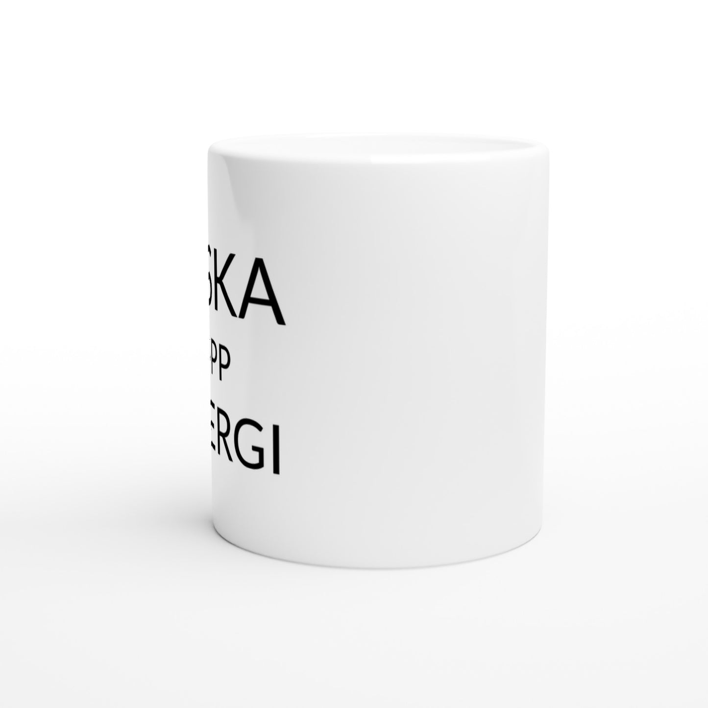 Piska upp energin med en påminnelse om att starta dagen med en mugg full av energi och mat!