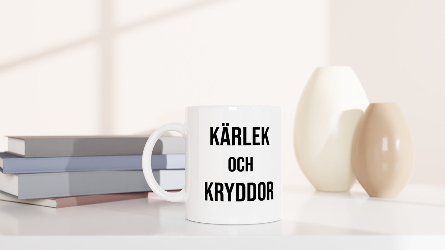 Kärleksfull mugg med fokus på mat och kryddor för kockar och matälskare.