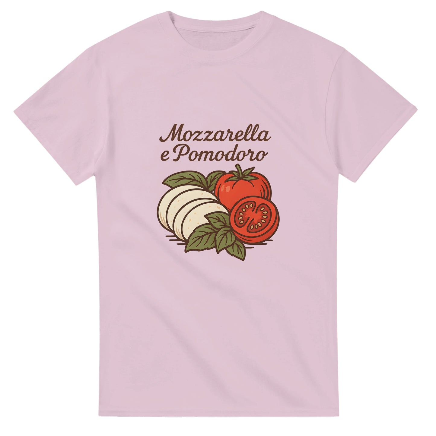 T-shirt med charmig illustration av Italiensk Caprese i retrostil. Perfekt för matälskaren som vill visa sin passion för italiensk mat!