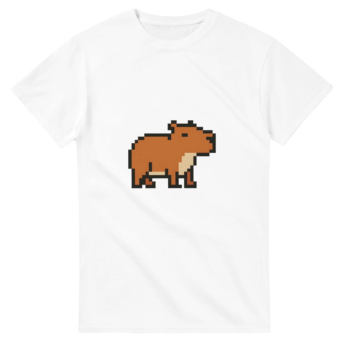 Pixel Capy - retro capybara med gaming-vibbar, perfekt för gamers och capybara-fans.