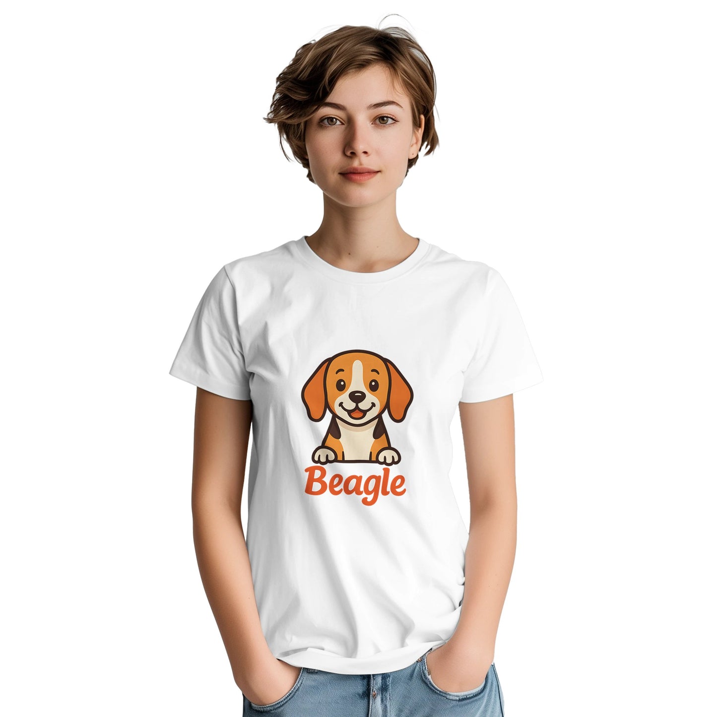Beagle Bliss - Charmig design med lekfull font och en glad beagle. Perfekt för alla beagleälskare!