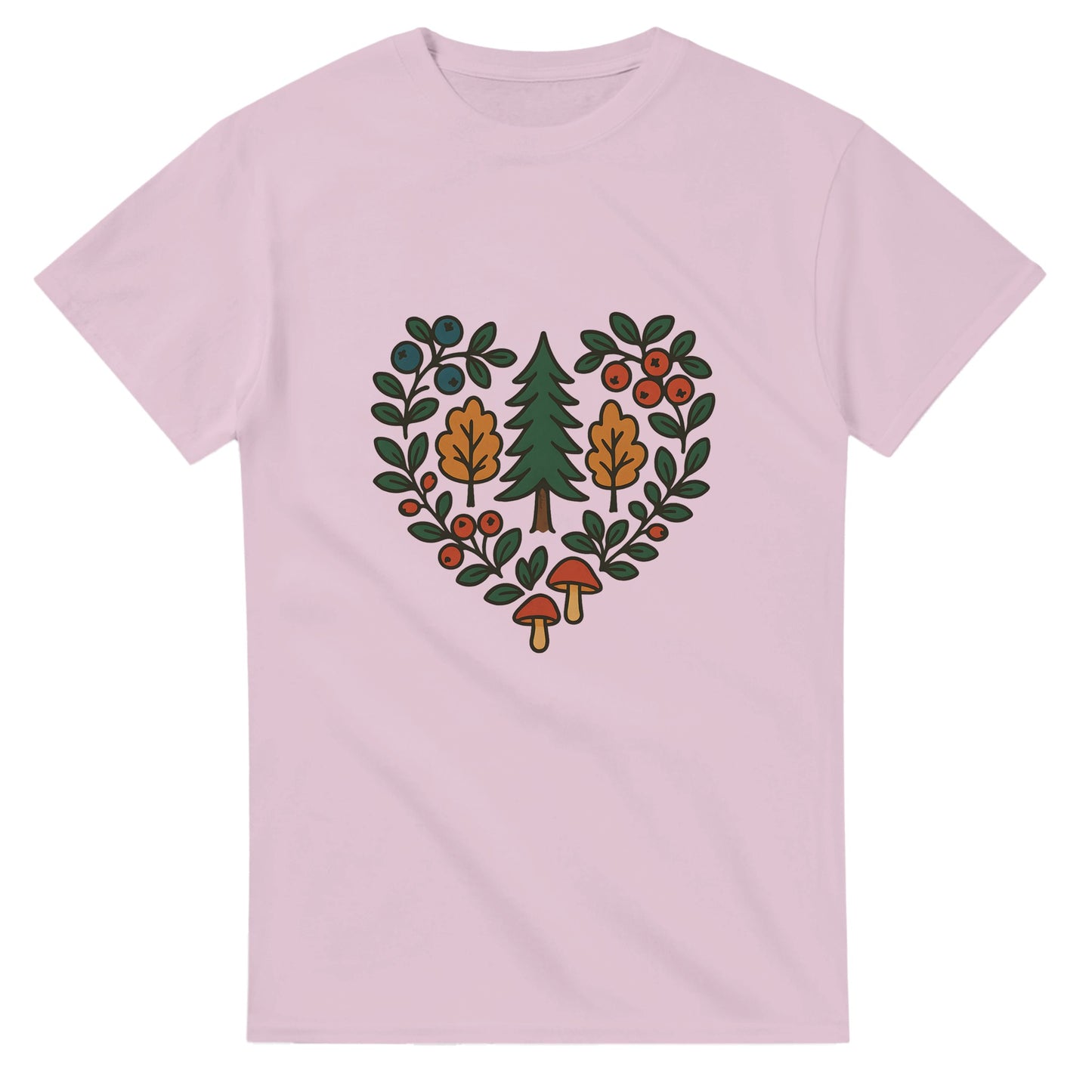 T-shirt med svensk naturinspirerat mönster, perfekt för den enkla och stilrena looken.
