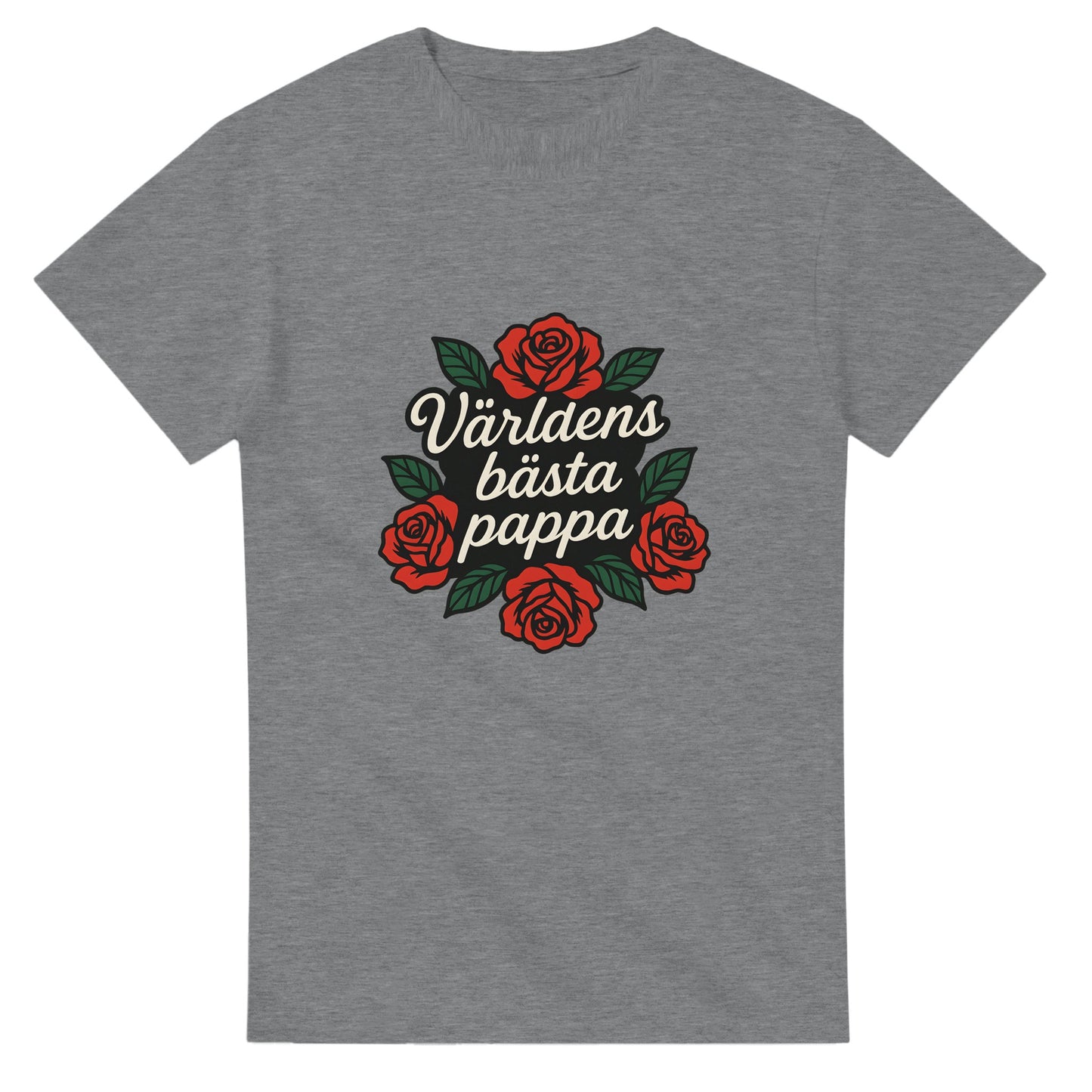 Vacker T-shirt med typografi, perfekt gåva till pappa. Ge honom en blomma varje dag med denna blomstrande T-shirt.
