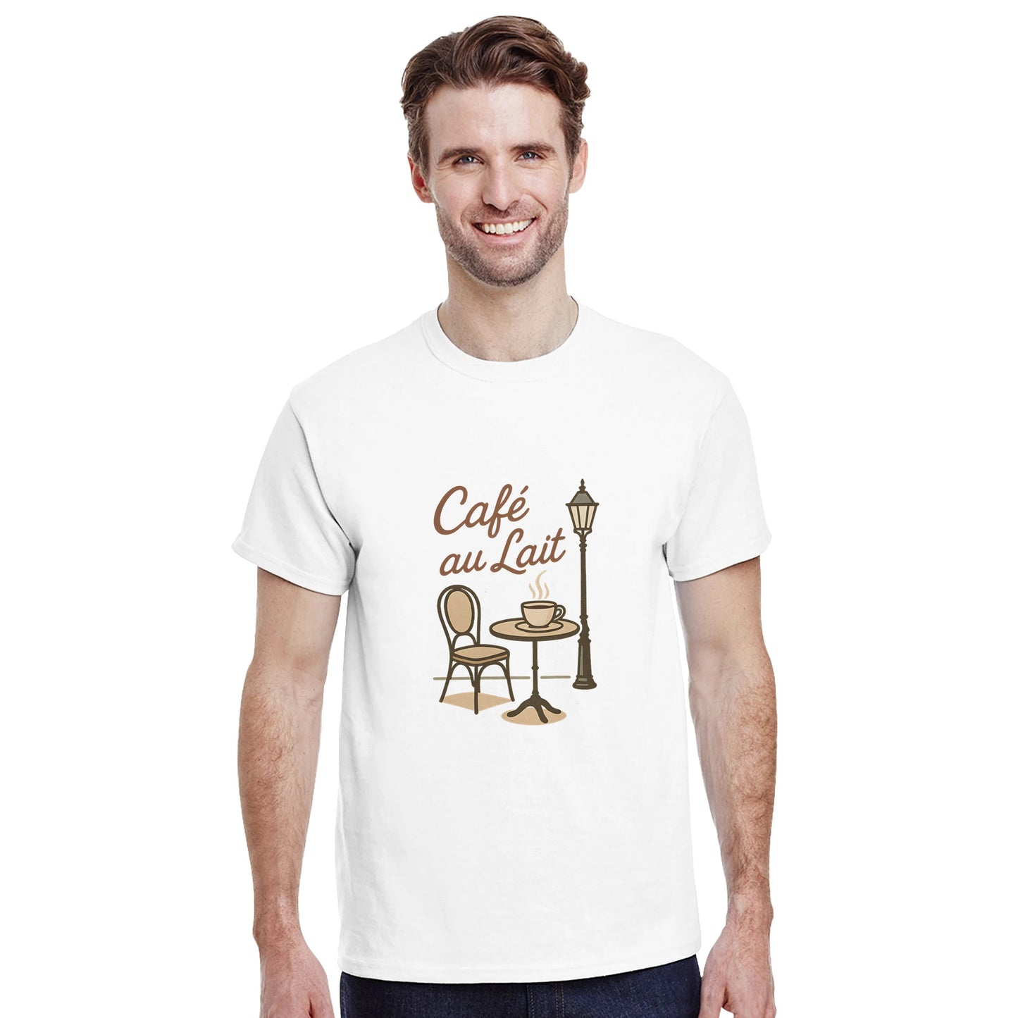 Kaffeälskarens dröm - T-shirt med fransk elegans och en touch av Paris!