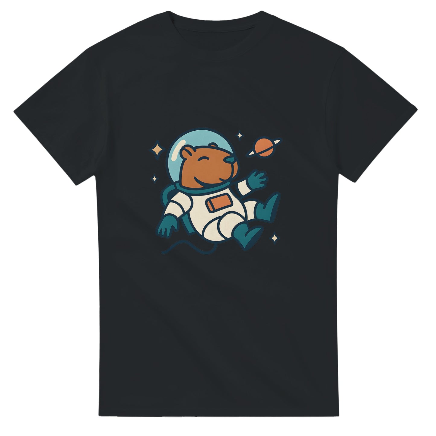 Utforska galaxen med världens lugnaste astronaut - en lekfull capybara i rymddräkt redo för äventyr!