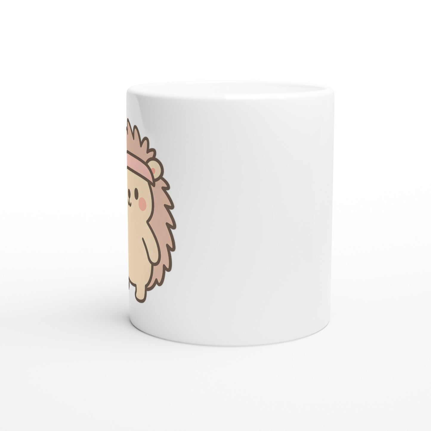 Mugg med igelkott i tenniskläder. Perfekt present för djurvänner!