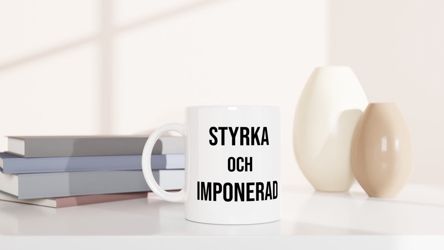 Mugg för kocken som kombinerar planering och improvisation för att skapa styrka i matlagningen.