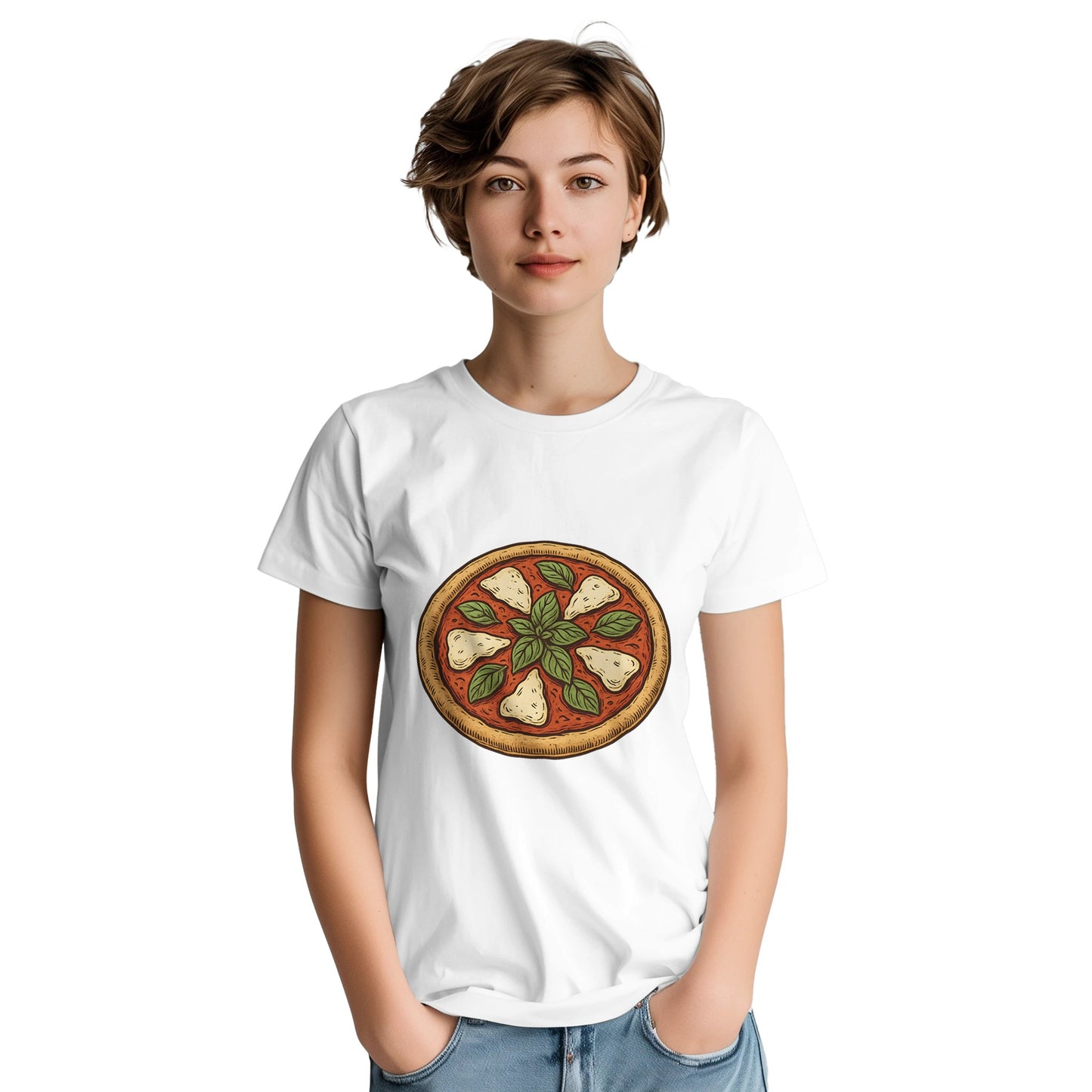 Retro Pizza T-shirt - En hyllning till Italiens smakfulla pizza i retrostil. Perfekt för pizzaälskaren!