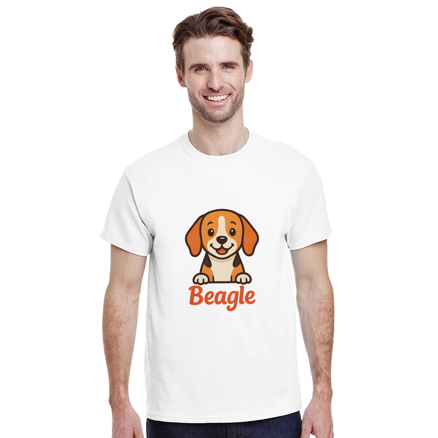 Beagle Bliss - Charmig design med lekfull font och en glad beagle. Perfekt för alla beagleälskare!