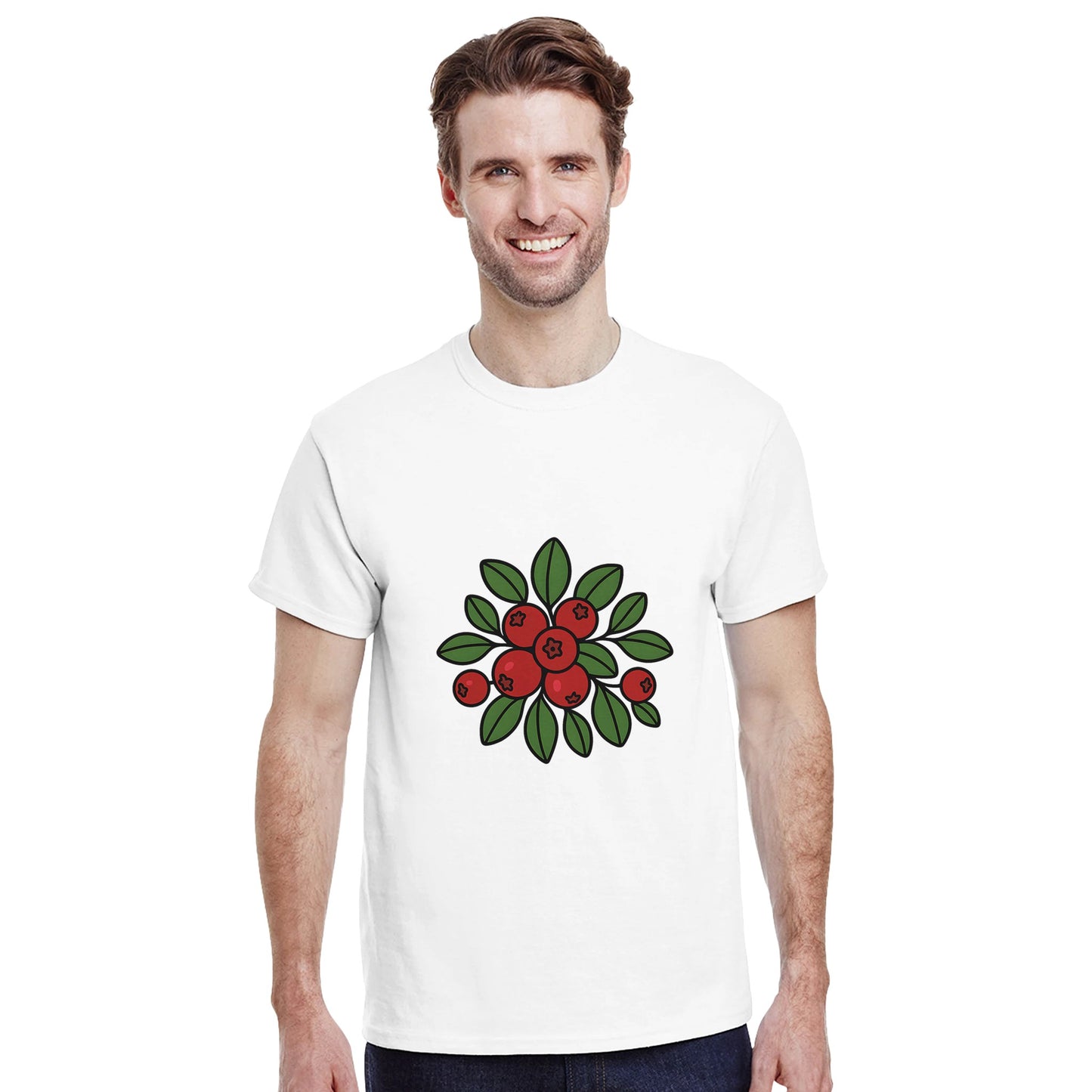 Lingon Lust - ett vackert mönster av lingon och löv för en naturälskande matfantast.