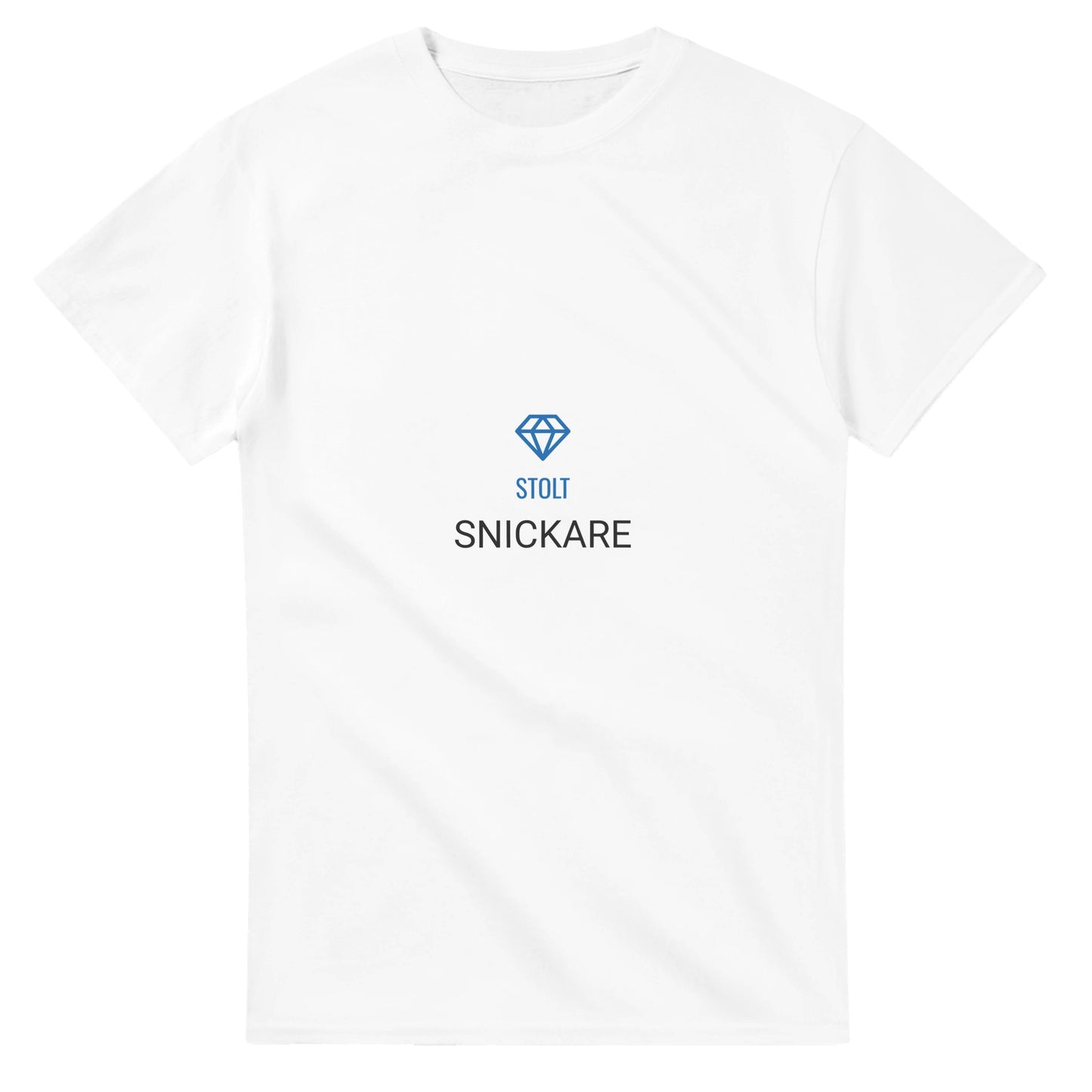 Stolt Snickare T-shirt med diamond-ikon för byggproffs som vill visa stolthet och proffsighet.