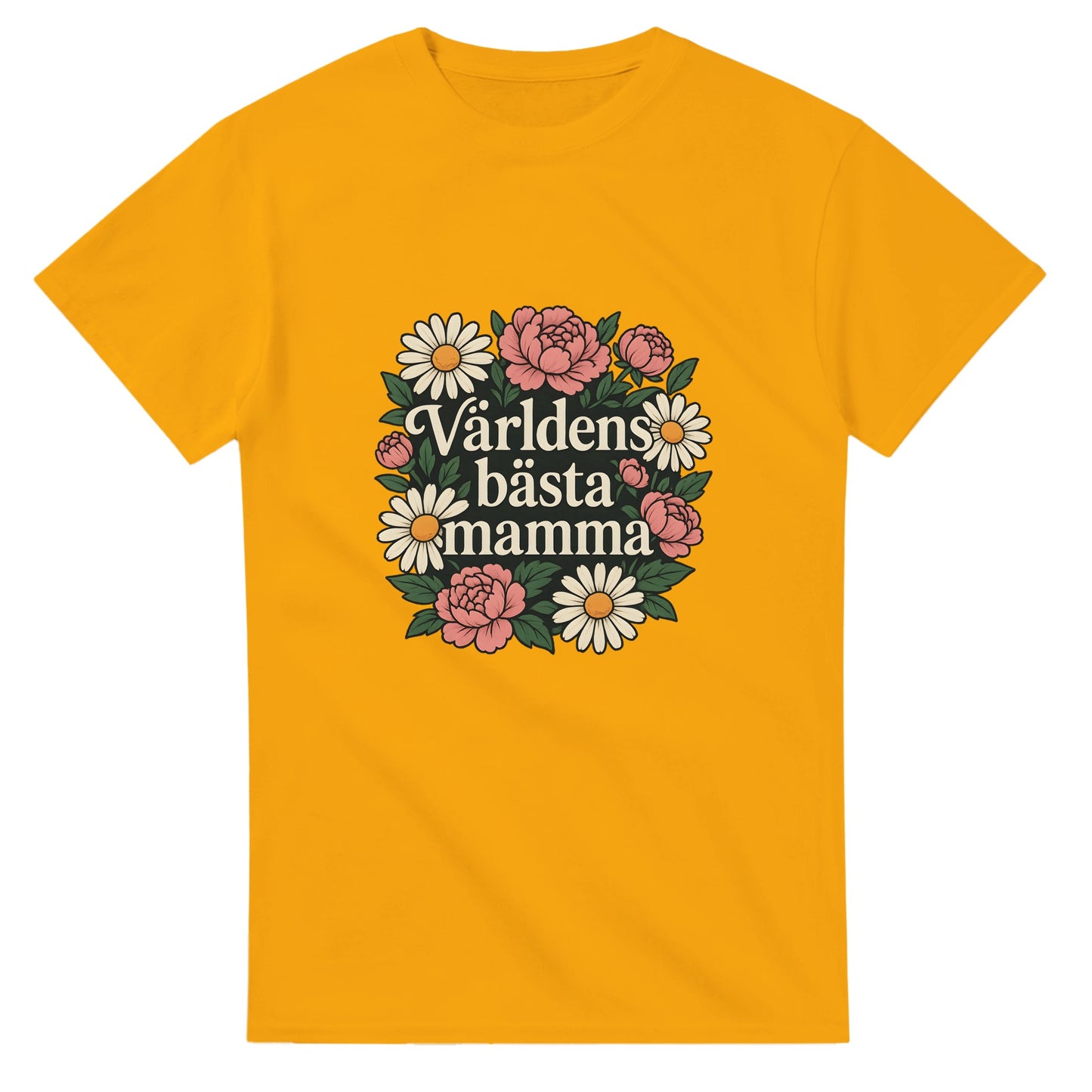 T-shirt med blommigt mönster för att visa mamma kärlek. Perfekt för alla tillfällen.