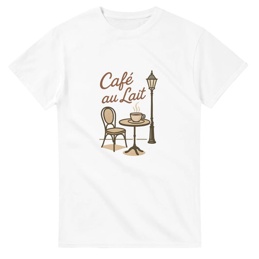 Kaffeälskarens dröm - T-shirt med fransk elegans och en touch av Paris!
