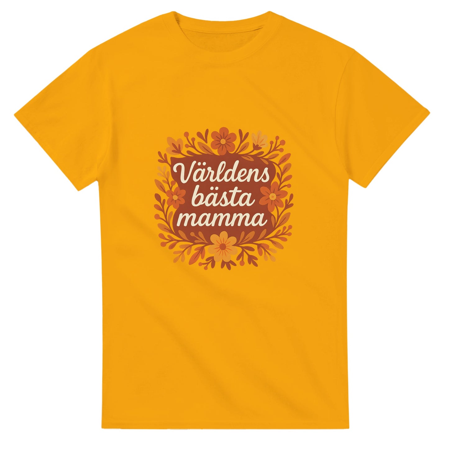 T-shirt med blommor och kärleksfull hälsning för mamma.