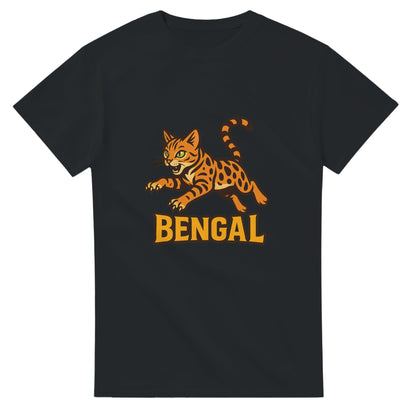 Unik T-shirt med livlig Bengal och djungeläventyr, perfekt för äventyrslystna.