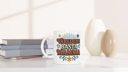 Mugg med nostalgi för världens bästa retro mamma i vintage stil.
