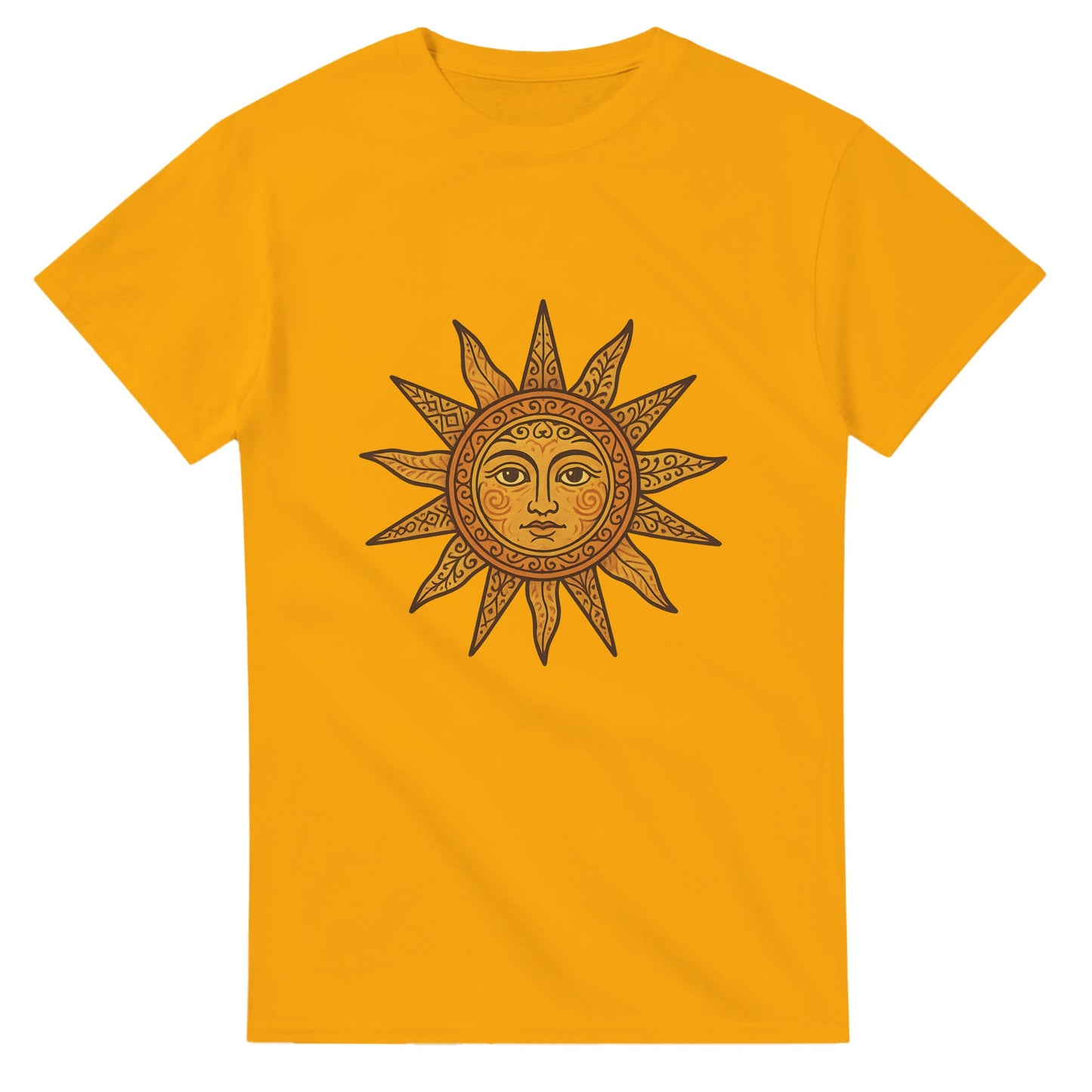 Vintage T-shirt med soligt motiv och varma färger som fångar den spanska solens essens.
