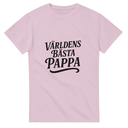 T-shirt med 'Världens Bästa Pappa' i elegant font, perfekt för att visa stolthet över sin titel som pappa.