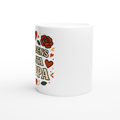 Mugg med 'Världens bästa pappa' text, perfekt för morgonkaffet. Elegant design som visar kärlek till pappa.