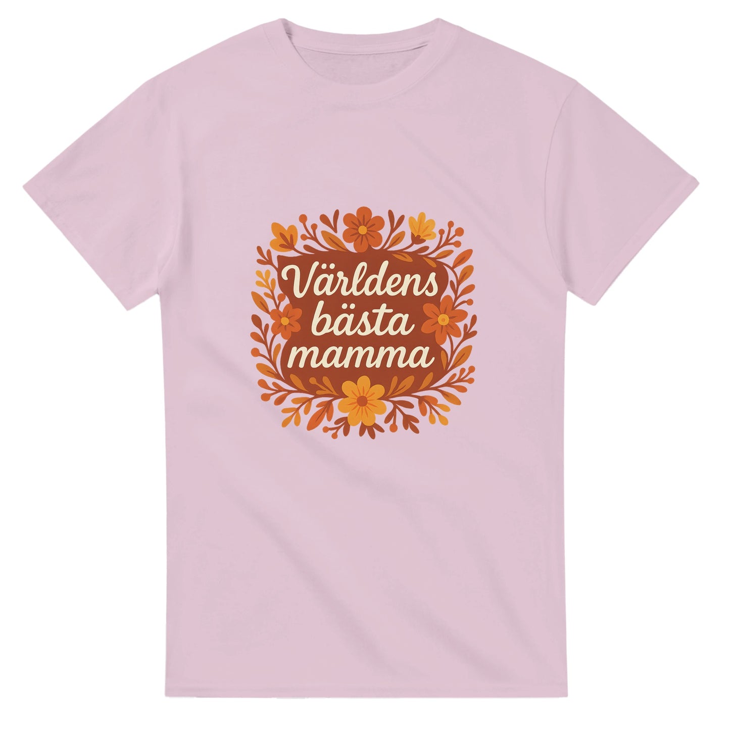 T-shirt med blommor och kärleksfull hälsning för mamma.
