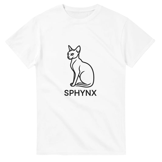 Sphynx-katt i minimalistisk design, perfekt för stilmedvetna.