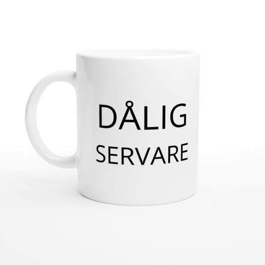 Mugg för spelare som minns misslyckade servar. Perfekt för kaffedrickare.