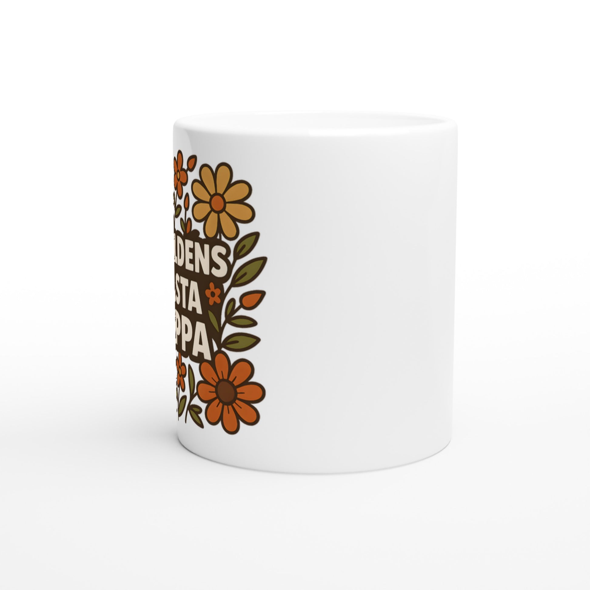 Pappamugg med charmiga blommor, perfekt gåva för världens bästa pappa!