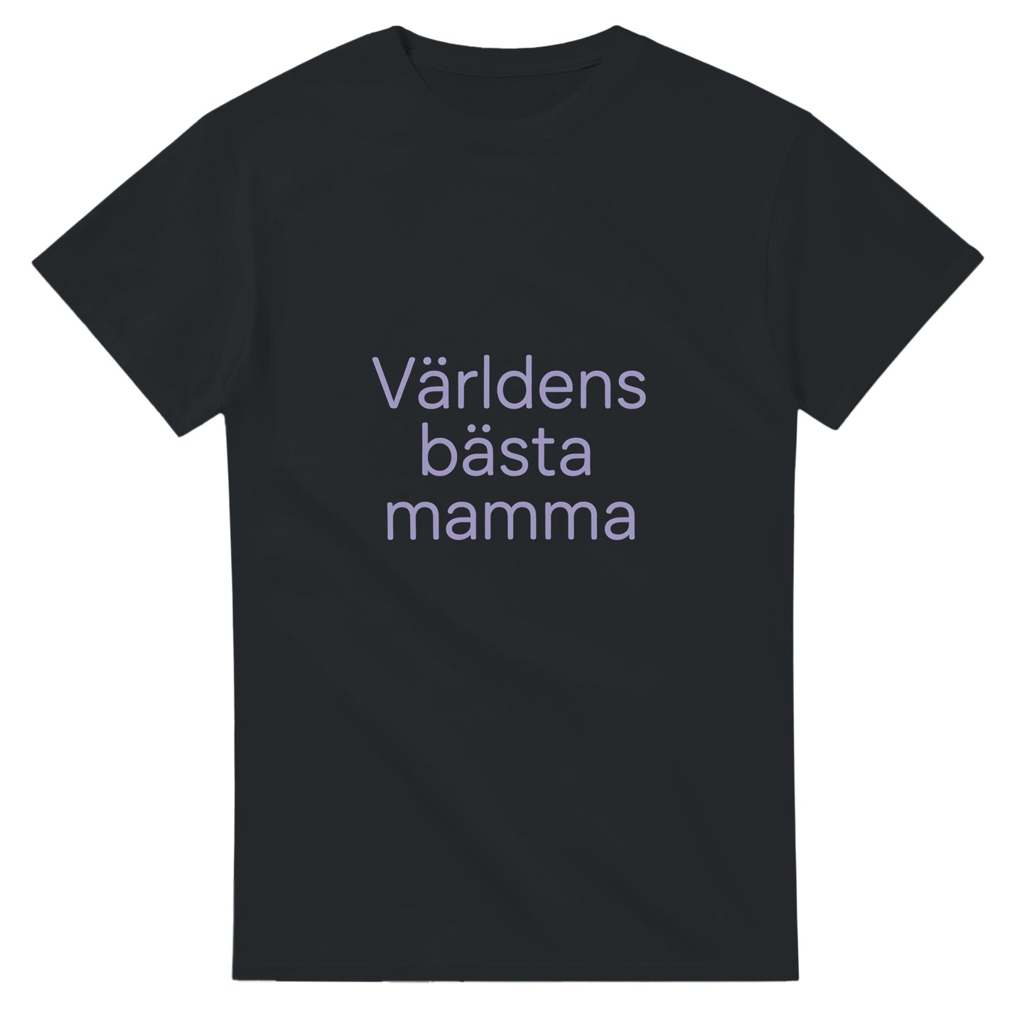 T-shirt med modern text och mild lavendelfärg. För världens bästa mamma! Tidlös stil.